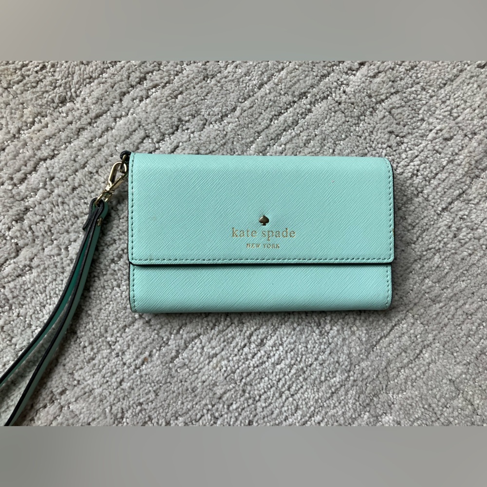 Kate Spade Mint Green Wristlet